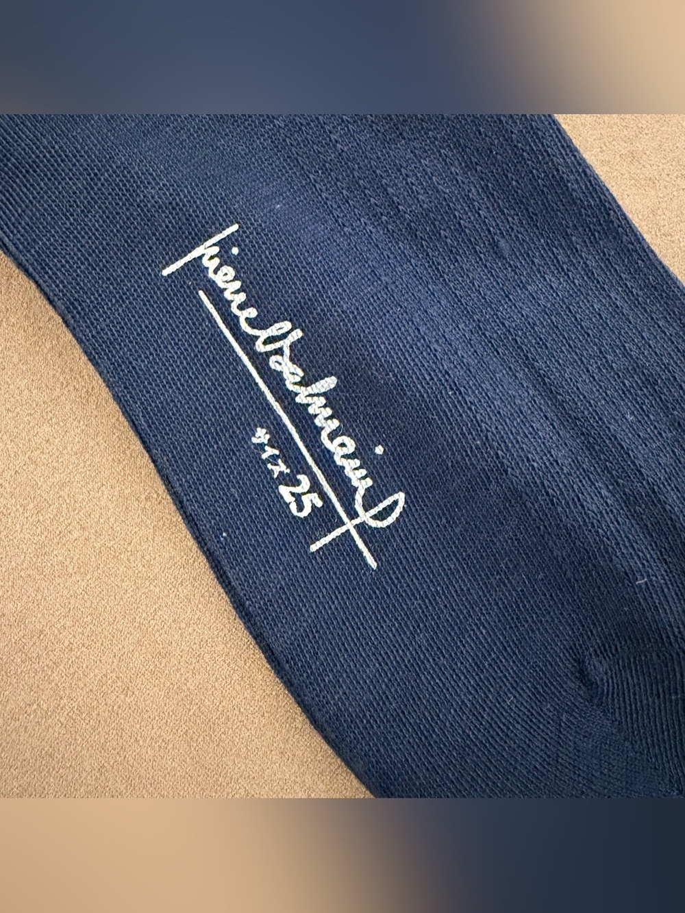 Vintage Pierre Balmain Paris Navy Blue Dress Socks NWT - Picture 5 of 6